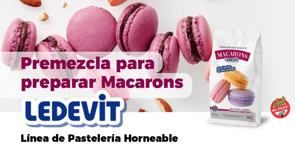 LEDEVIT: Premezcla para preparar Macarons 