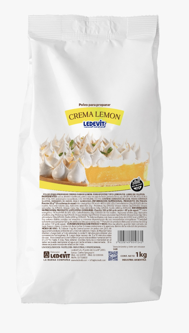 Ledevit: Lanzamiento: nuevo pack de 1 kg de crema sabor limón